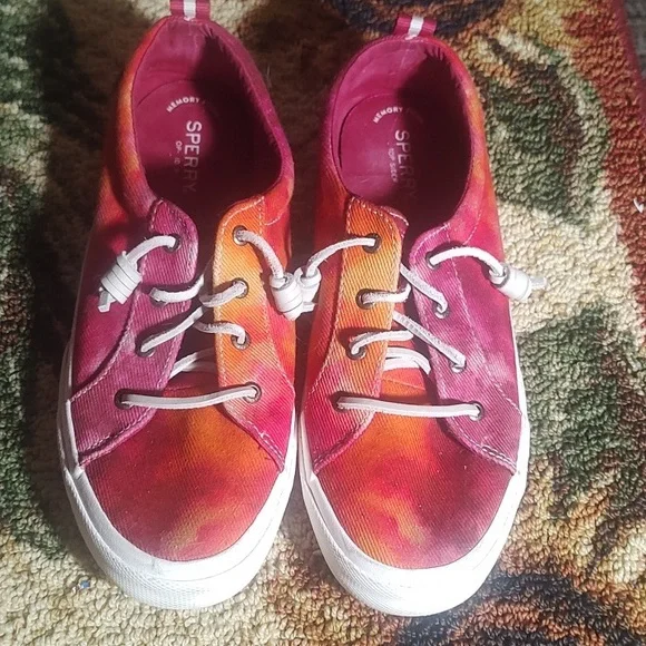 Woman's Sperry Shoes GC size 10 Va Tech Colors - Picture 2 of 4